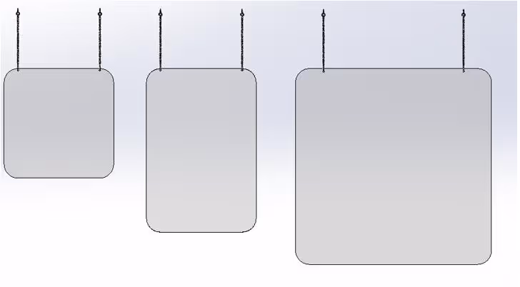 Hanging acrylic guard