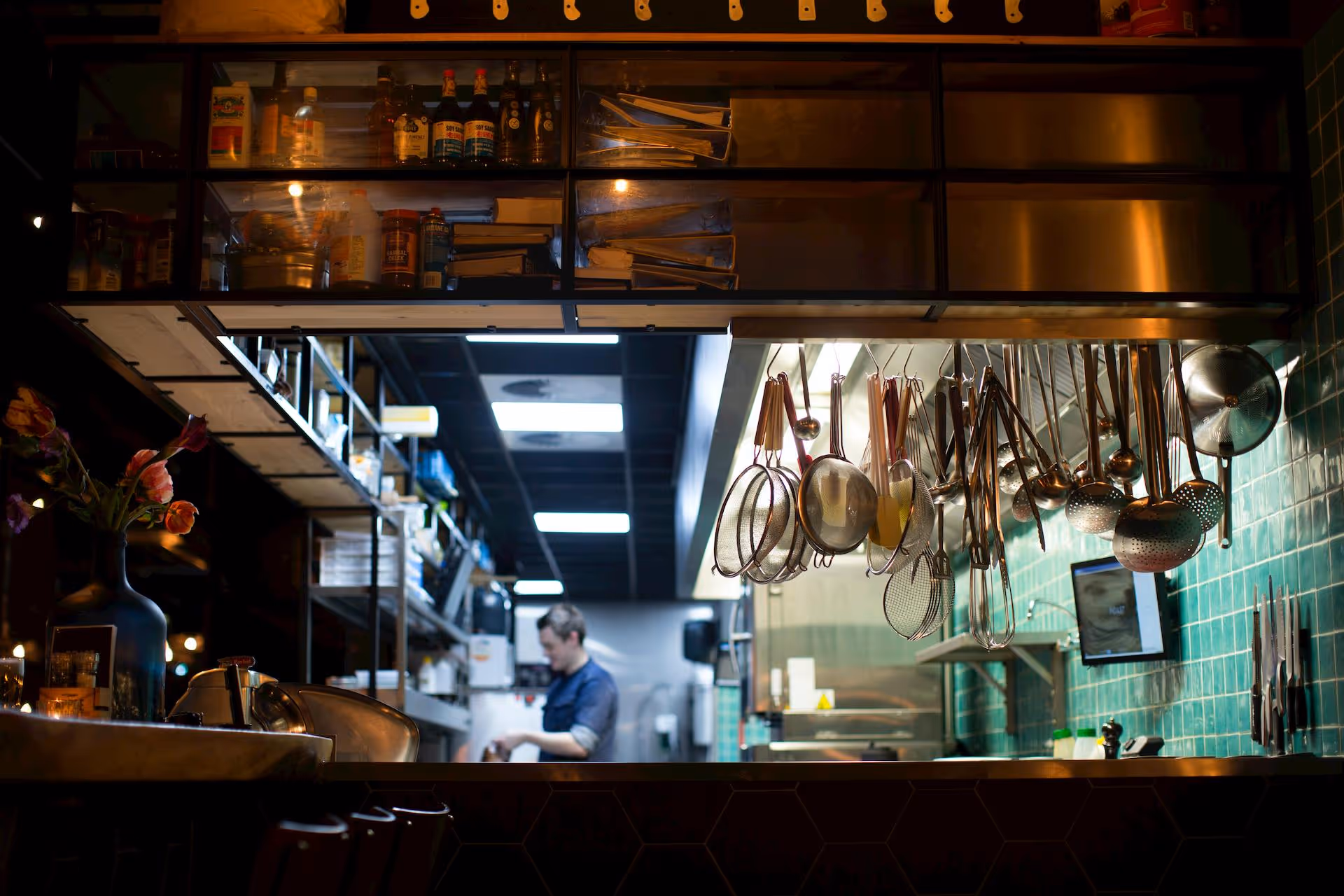 Man in kitchen